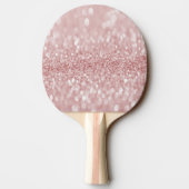 Paarse Glitter Personaliseert ping Pong Paddle Tafeltennisbatje (Achterkant)