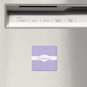 Paarse Glitter Personalized Magnet (Insitu (Vaatwasser))