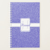 Paarse Glitter Personalized Planner (Voorkant)