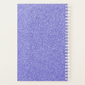 Paarse Glitter Personalized Planner (Achterkant)