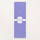 Paarse Glitter Personalized Yoga Mat (Voorkant)