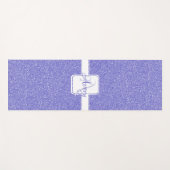 Paarse Glitter Personalized Yoga Mat (Voorkant (horizontaal))