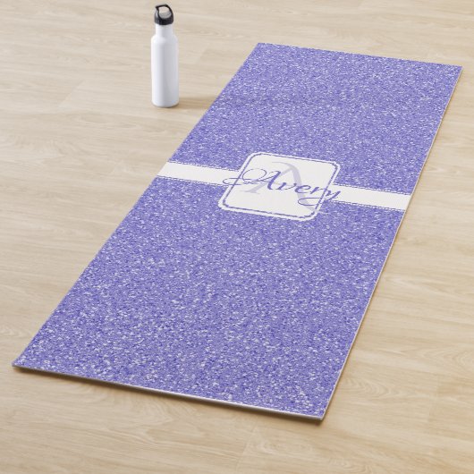 Paarse Glitter Personalized Yoga Mat (In situ)
