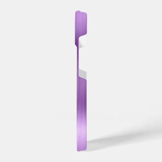 Paarse Glitter Persoonlijk iPhone Hoesje (Linkerkant)