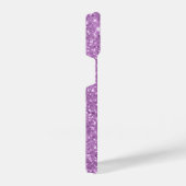 Paarse Glitter Persoonlijk iPhone Hoesje (Rechterkant)