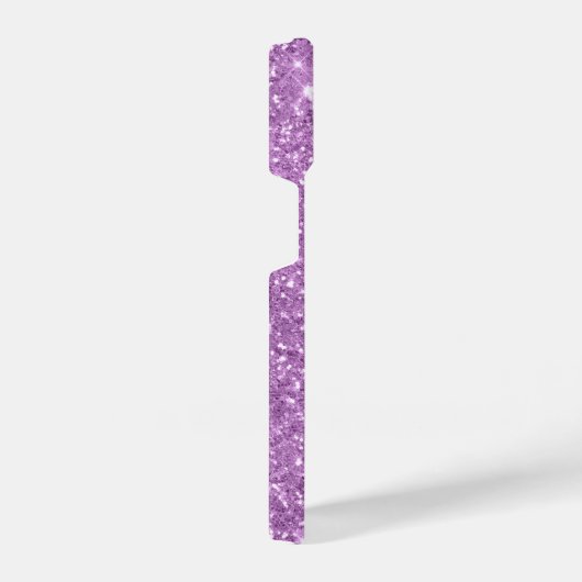Paarse Glitter Persoonlijk iPhone Hoesje (Rechterkant)