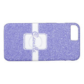 Paarse Glitter Persoonlijke Hoesje-Mate iPhone Cas Case-Mate iPhone Case (Achterkant (Horizontaal))