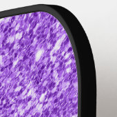Paarse glitter pickleball paddle (Links Detail)