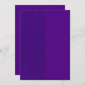 Paarse Glitter Plat Save The Date Kaart (Voorkant / Achterkant)