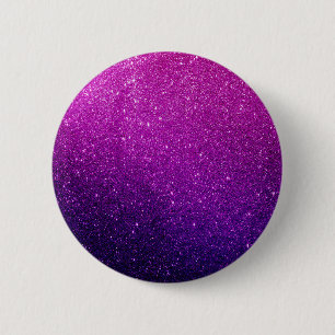 Paarse Glitter Ronde Button 5,7 Cm