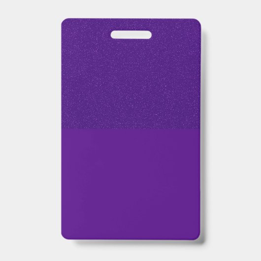 Paarse Glitter Ruis Custom Badge (Voorzijde)