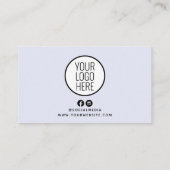 Paarse Glitter Salon Spa Benoeming Herinneringsher Visitekaartje (Achterkant)