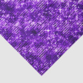 Paarse Glitter Schittering Glam Elegant Ontwerp Tissuepapier (Detail)