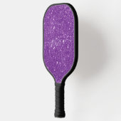 Paarse glitter scriptnaam pickleball paddle (Links)