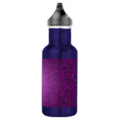 Paarse Glitter Sequin Disco 32 oz. Waterfles (Rechts)