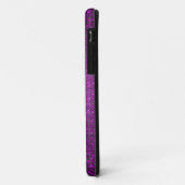 Paarse Glitter Sequin Mate ID™ iPhone 5 Hoesje (Achterkant/links)