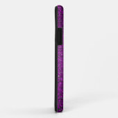 Paarse Glitter Sequin Mate ID™ iPhone 5 Hoesje (Achterkant/rechts)