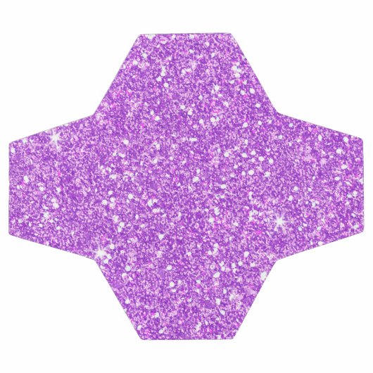 Paarse Glitter Shine Shiny Luxury Diamond Voetbal (Enkel)