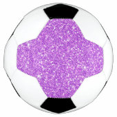 Paarse Glitter Shine Shiny Luxury Diamond Voetbal (Voorkant)