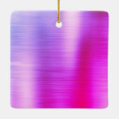 Paarse Glitter Sparkle Eyelashes Monogram Naam Keramisch Ornament (Achterkant)