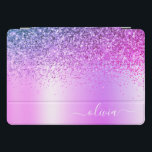 Paarse Glitter Sparkle Glam Metal Monogram Naam iPad Pro Cover<br><div class="desc">Paarse Faux Folie Metallic Sparkle Glitter Brushed Metal Monogram Name Laptop Hoesje. Dit maakt de perfecte liefhebbende 16 verjaardag,  bruiloft,  vrijgezellenfeest,  verjaardagsdag,  baby shower of vrijgezellenfeest voor iemand die van luxe glam en stijl houdt.</div>