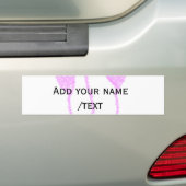 Paarse glitter sparkle textuur roze ballon bumpersticker (Op auto)
