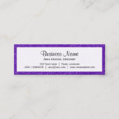 Paarse glitter, Sparkly, Glitter Background Mini Visitekaartje (Voorkant)
