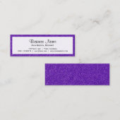 Paarse glitter, Sparkly, Glitter Background Mini Visitekaartje (Voorkant / Achterkant)