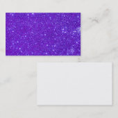 Paarse Glitter Sparkly Visitekaartjes (Voorkant / Achterkant)