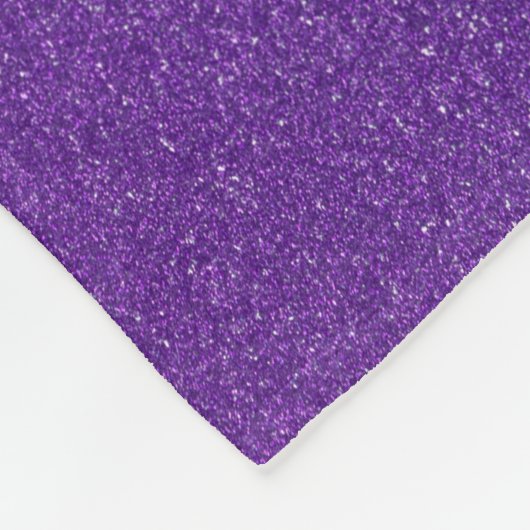 Paarse glitter, sprankeling, glitter achtergrond fleece deken (Hoek)