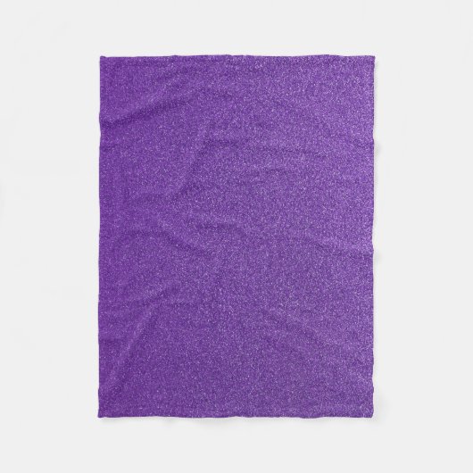 Paarse glitter, sprankeling, glitter achtergrond fleece deken (Voorkant)