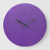 Paarse glitter, sprankeling, glitter achtergrond grote klok (Voorkant)
