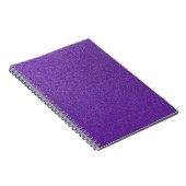 Paarse glitter, sprankeling, glitter achtergrond notitieboek (Rechterzijde)