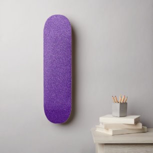 Paarse glitter, sprankeling, glitter achtergrond persoonlijk skateboard