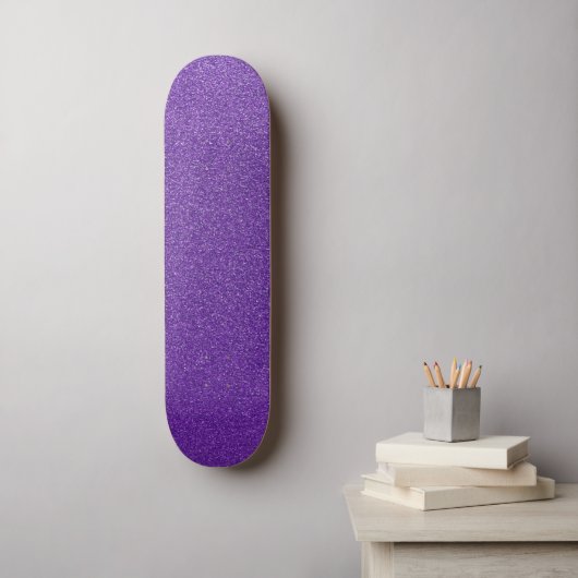 Paarse glitter, sprankeling, glitter achtergrond persoonlijk skateboard (Muurkunst)