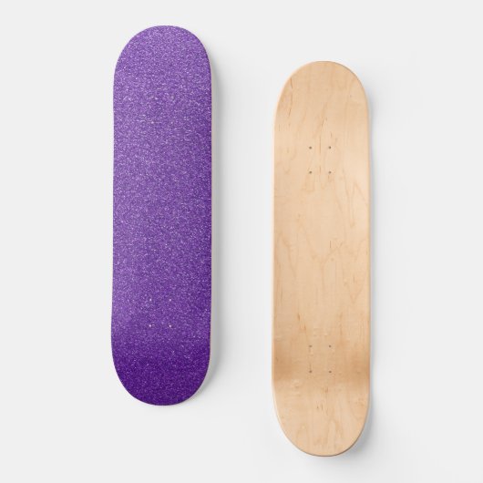Paarse glitter, sprankeling, glitter achtergrond persoonlijk skateboard (Voorkant)
