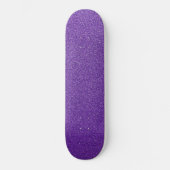 Paarse glitter, sprankeling, glitter achtergrond persoonlijk skateboard (Voorkant)
