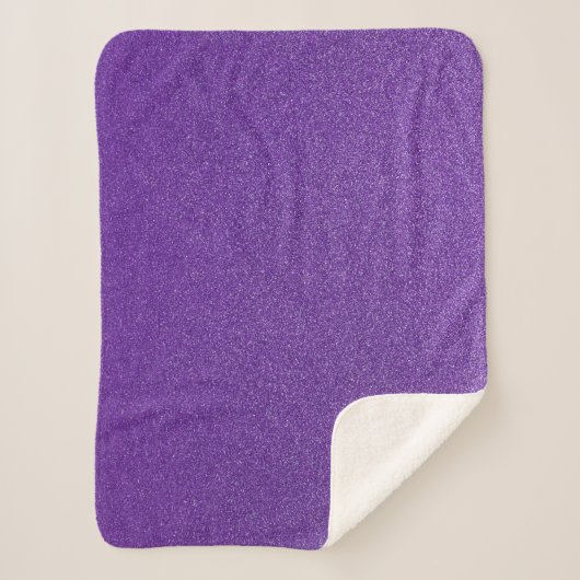 Paarse glitter, sprankeling, glitter achtergrond sherpa deken (Voorkant)