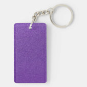 Paarse glitter, sprankeling, glitter achtergrond sleutelhanger (achterkant)