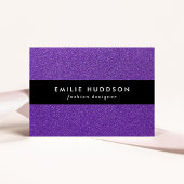 Paarse glitter, sprankeling, glitter achtergrond visitekaartje