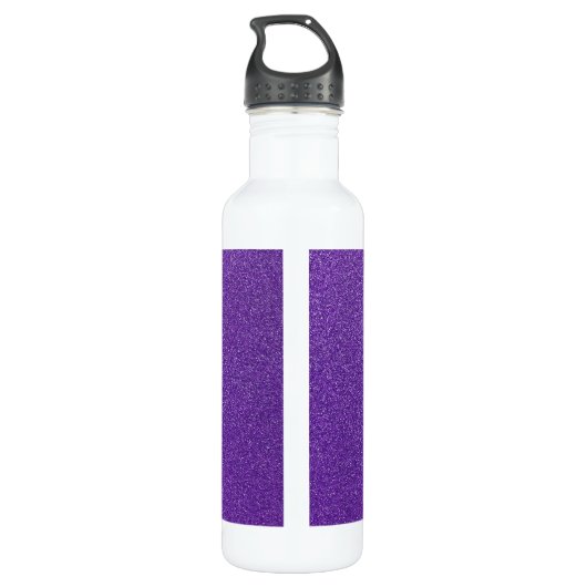 Paarse glitter, sprankeling, glitter achtergrond waterfles  (Achterkant)