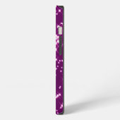 Paarse glitter sterren iPhone hoesje (Linkerkant)