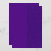 Paarse Glitter Streep Platte Kerstkaart (Op Maat) (Voorkant / Achterkant)