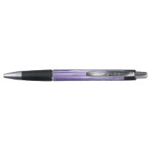 Paarse Glitter Strepen Pen (Achterkant)
