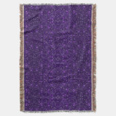 Paarse Glitter Throw Blanket Deken (Voorkant Verticaal)