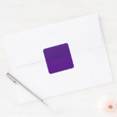 Paarse Glitter‑Top Vierkante Sticker – Aanpasbaar (Envelop)