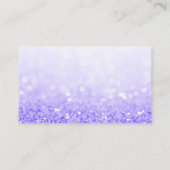 Paarse Glitter Trendy Salon Dank u Visitekaartje (Achterkant)