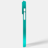 Paarse Glitter Turquoise Glam Girly Signature Case-Mate iPhone Case (Achterkant / Links)