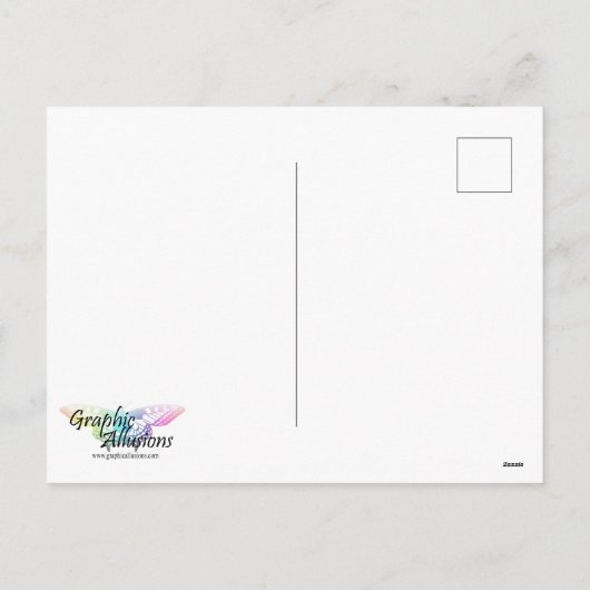 Paarse Glitter Unicorn en Metallic Silver Feestdagenkaart (Achterkant)