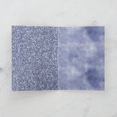 Paarse Glitter Unicorn Kaart (Binnen)